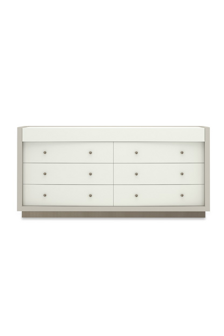 Biała komoda z 8 szufladami | Caracole Calais | Caracole.eu.com