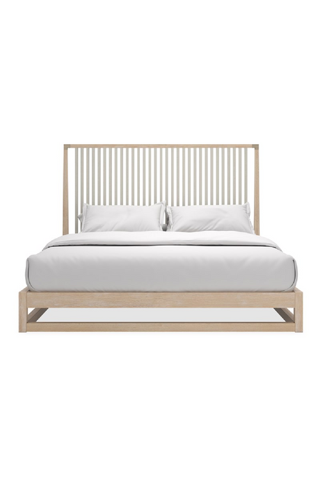 Łóżko king-size z dębowymi listwami | Caracole Pinstripe | Caracole.eu.com