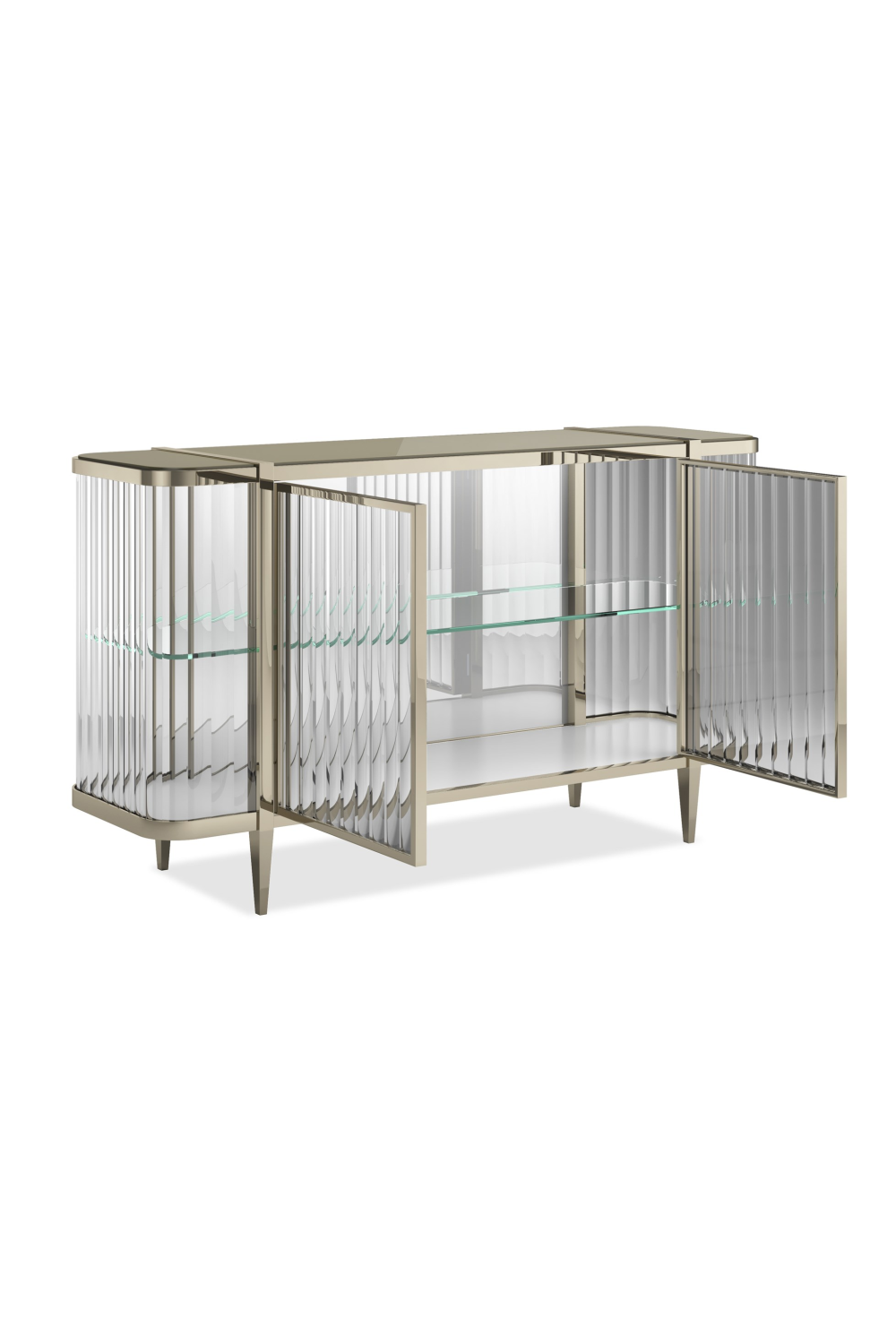 Komoda Wavy Mirror z 2 drzwiami | Caracole Stop And Stare | Caracole.eu.com
