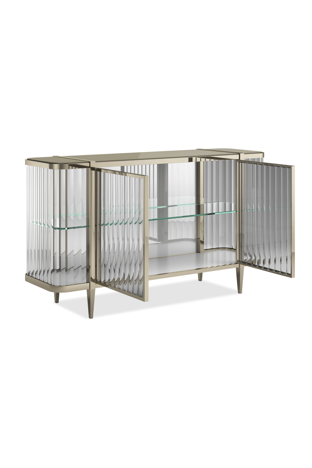 Komoda Wavy Mirror z 2 drzwiami | Caracole Stop And Stare | Caracole.eu.com