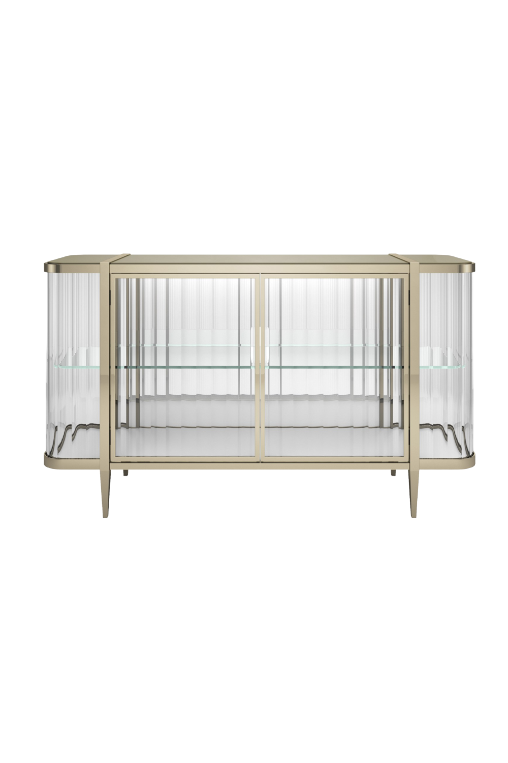 Komoda Wavy Mirror z 2 drzwiami | Caracole Stop And Stare | Caracole.eu.com