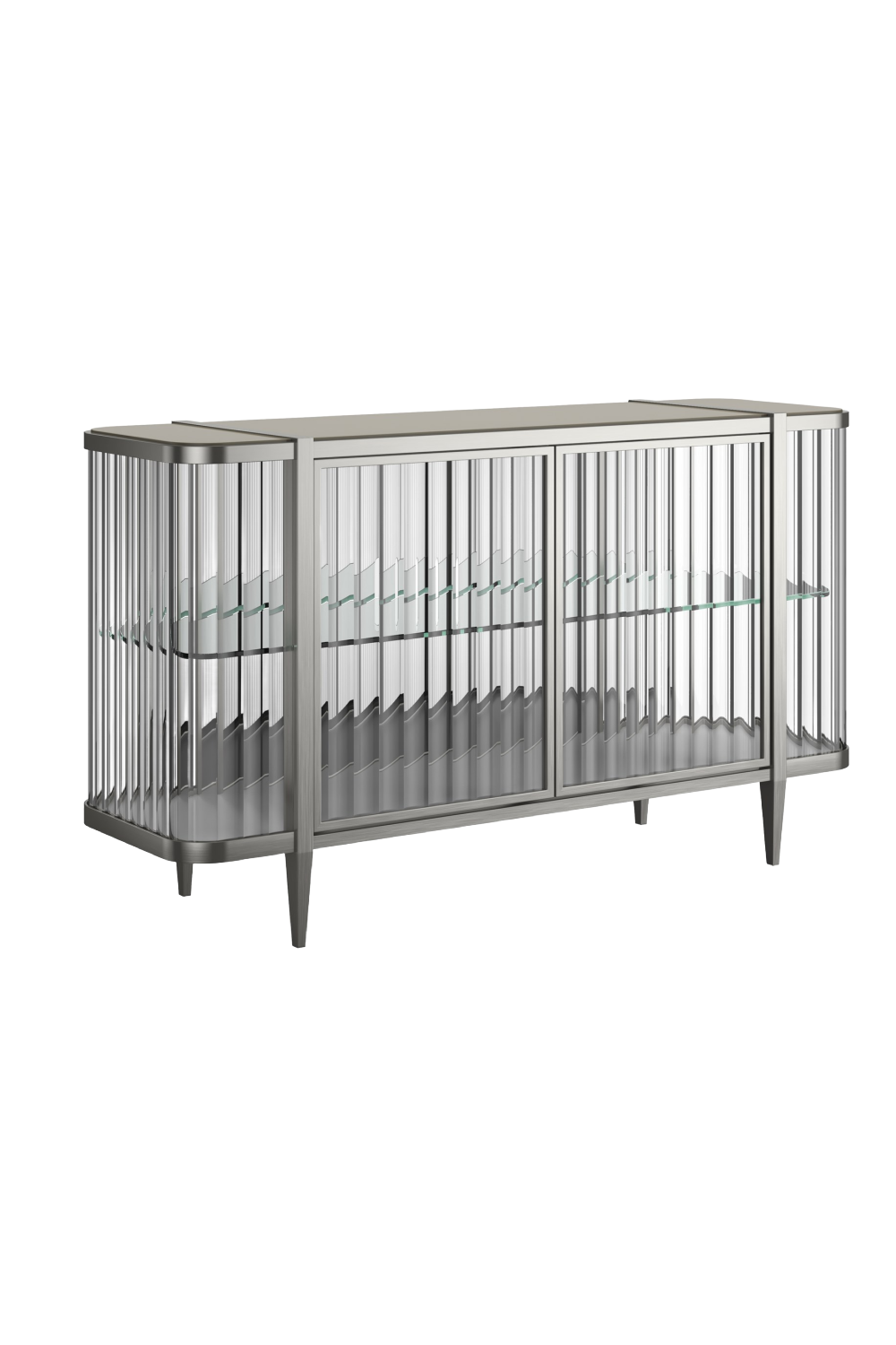 Komoda Wavy Mirror z 2 drzwiami | Caracole Stop And Stare | Caracole.eu.com