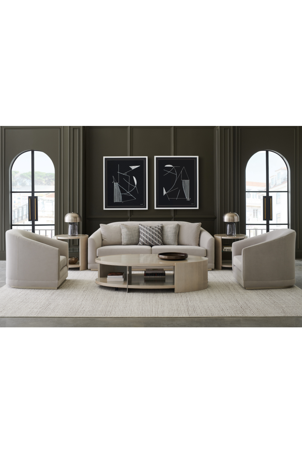 Okrągły stolik z półkami | Caracole Da Vita | Caracole.eu.com