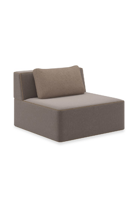 Brązowa sofa modułowa z lamówką | Caracole Marbella | Caracole.eu.com
