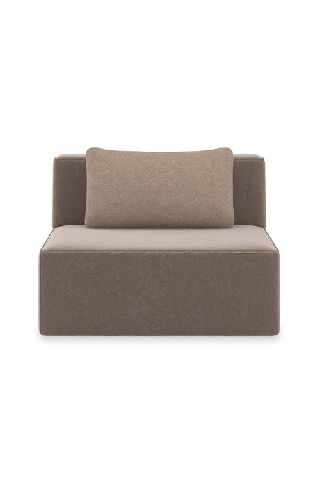 Brązowa sofa modułowa z lamówką | Caracole Marbella | Caracole.eu.com