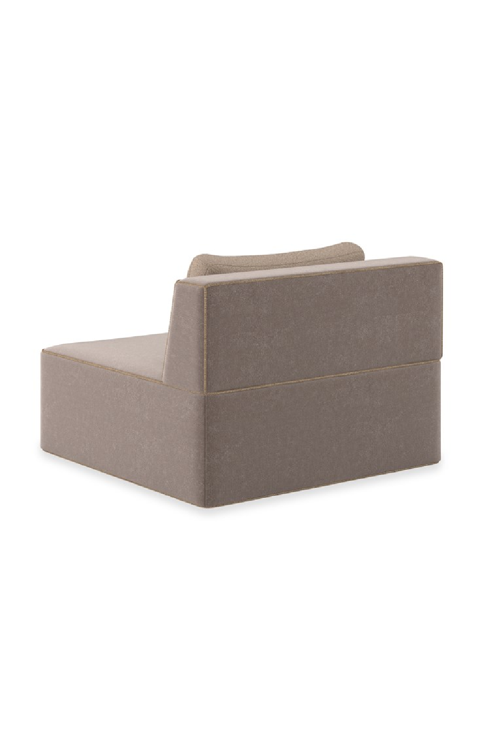 Brązowa sofa modułowa z lamówką | Caracole Marbella | Caracole.eu.com