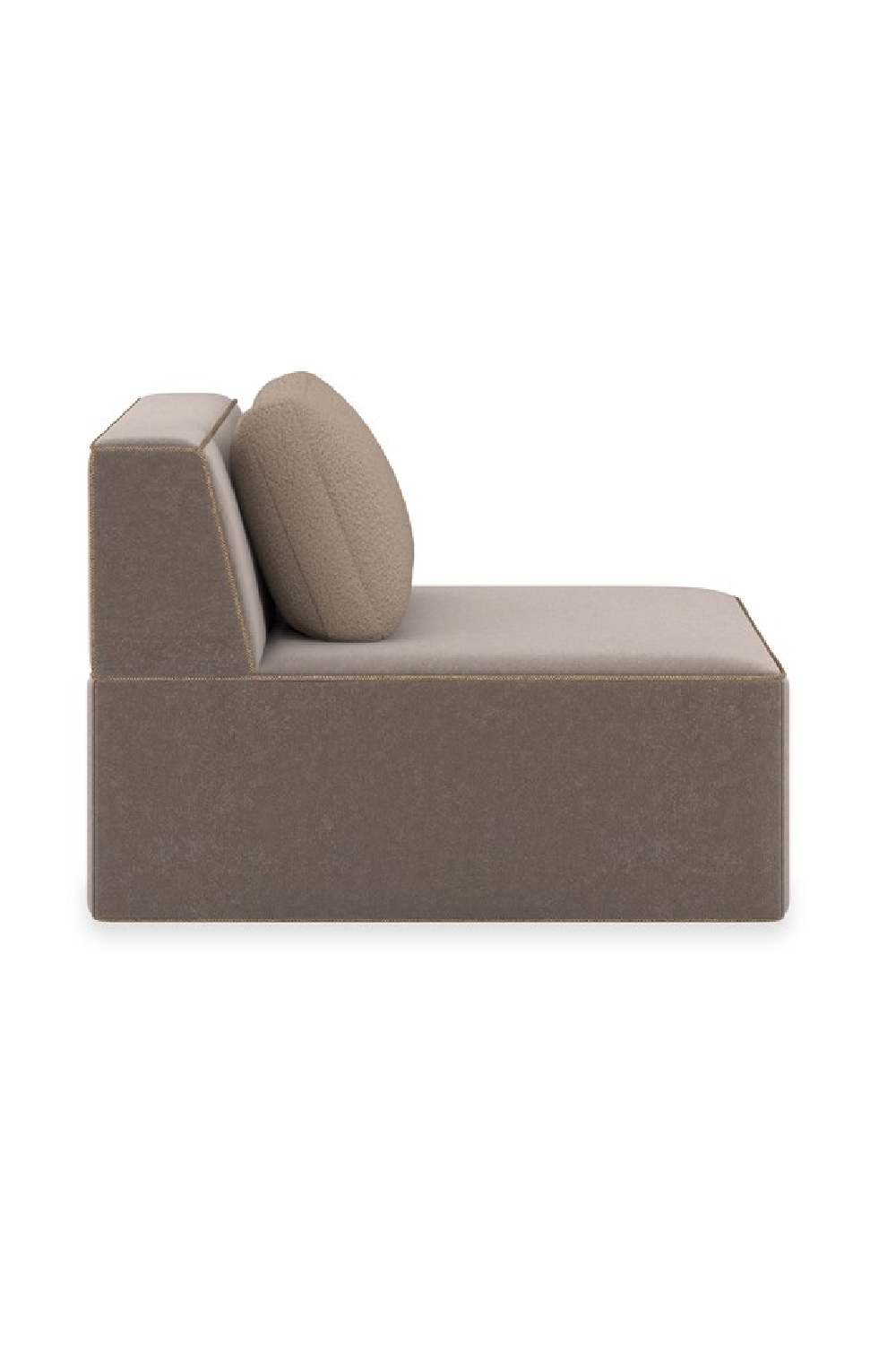 Brązowa sofa modułowa z lamówką | Caracole Marbella | Caracole.eu.com
