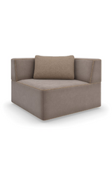 Brązowa sofa modułowa z lamówką | Caracole Marbella | Caracole.eu.com