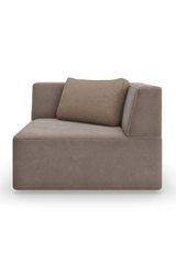 Brązowa sofa modułowa z lamówką | Caracole Marbella | Caracole.eu.com