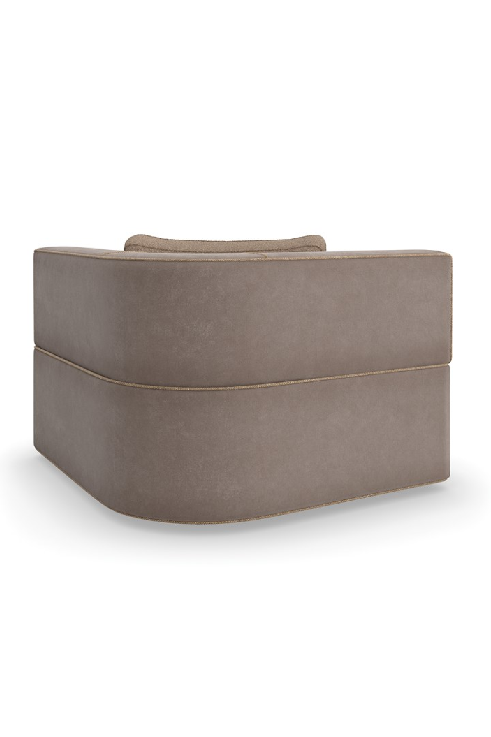 Brązowa sofa modułowa z lamówką | Caracole Marbella | Caracole.eu.com