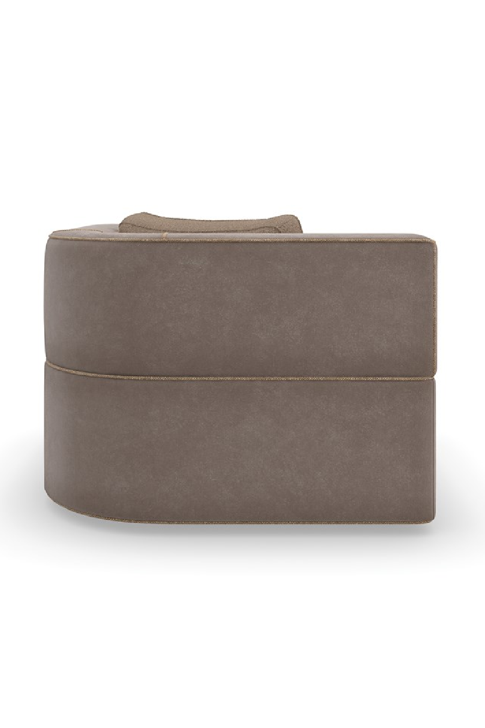 Brązowa sofa modułowa z lamówką | Caracole Marbella | Caracole.eu.com