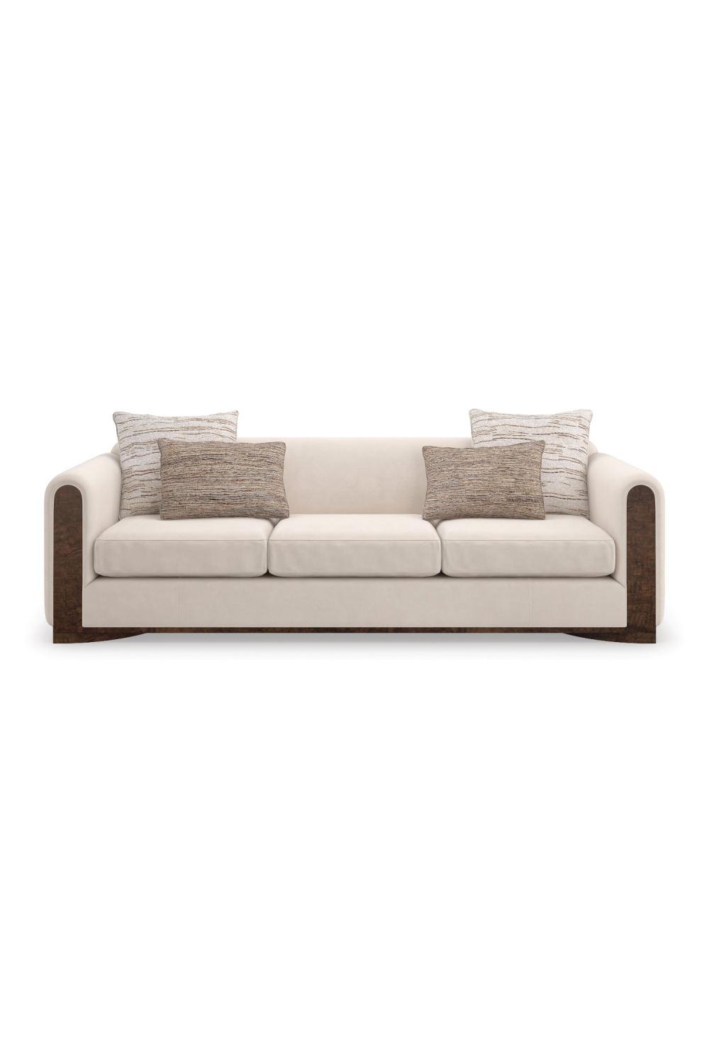 Kremowa aksamitna sofa | Caracole Dimitri | Caracole.eu.com