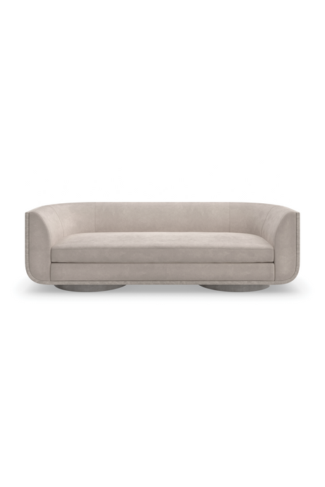 Zakrzywiona sofa w kolorze ciemnoszarym | Maszynka do strzyżenia Caracole | Caracole.eu.com