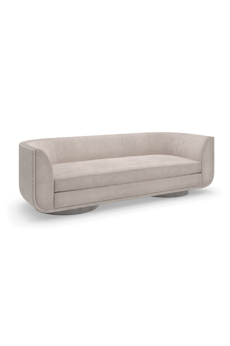 Zakrzywiona sofa w kolorze ciemnoszarym | Maszynka do strzyżenia Caracole | Caracole.eu.com