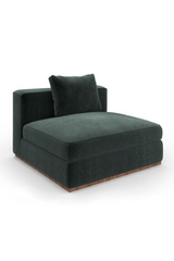 Czarna tapicerowana sofa modułowa | Caracole Bello | Caracole.eu.com