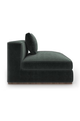 Czarna tapicerowana sofa modułowa | Caracole Bello | Caracole.eu.com
