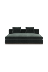 Czarna tapicerowana sofa modułowa | Caracole Bello | Caracole.eu.com