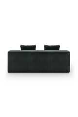 Czarna tapicerowana sofa modułowa | Caracole Bello | Caracole.eu.com