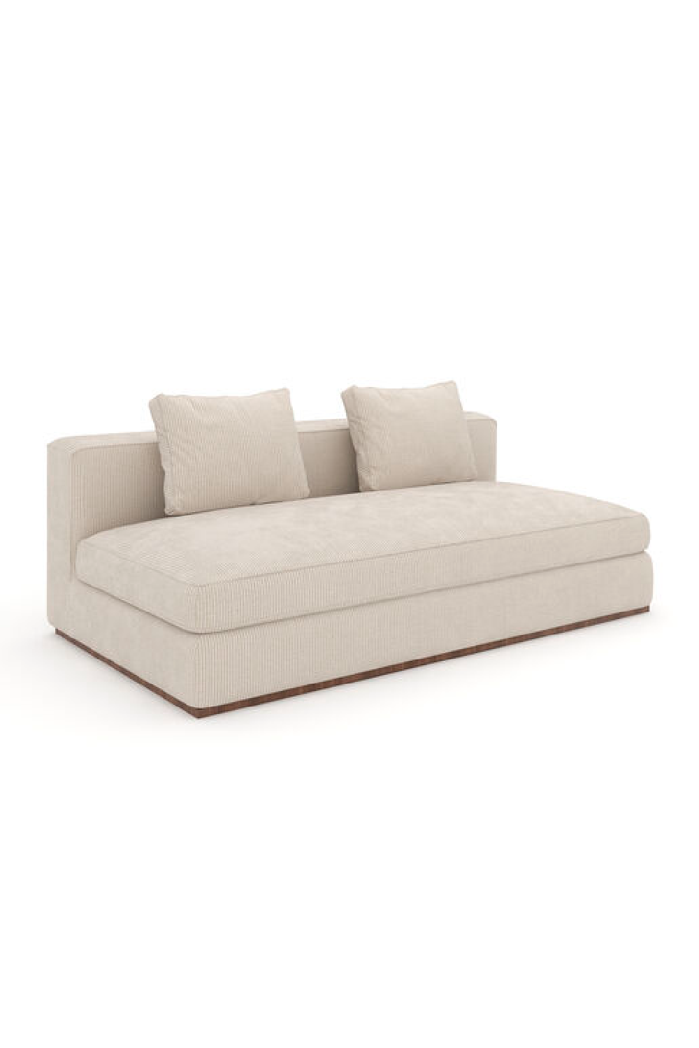 Biała tapicerowana sofa modułowa | Caracole Bello