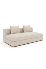 Biała tapicerowana sofa modułowa | Caracole Bello
