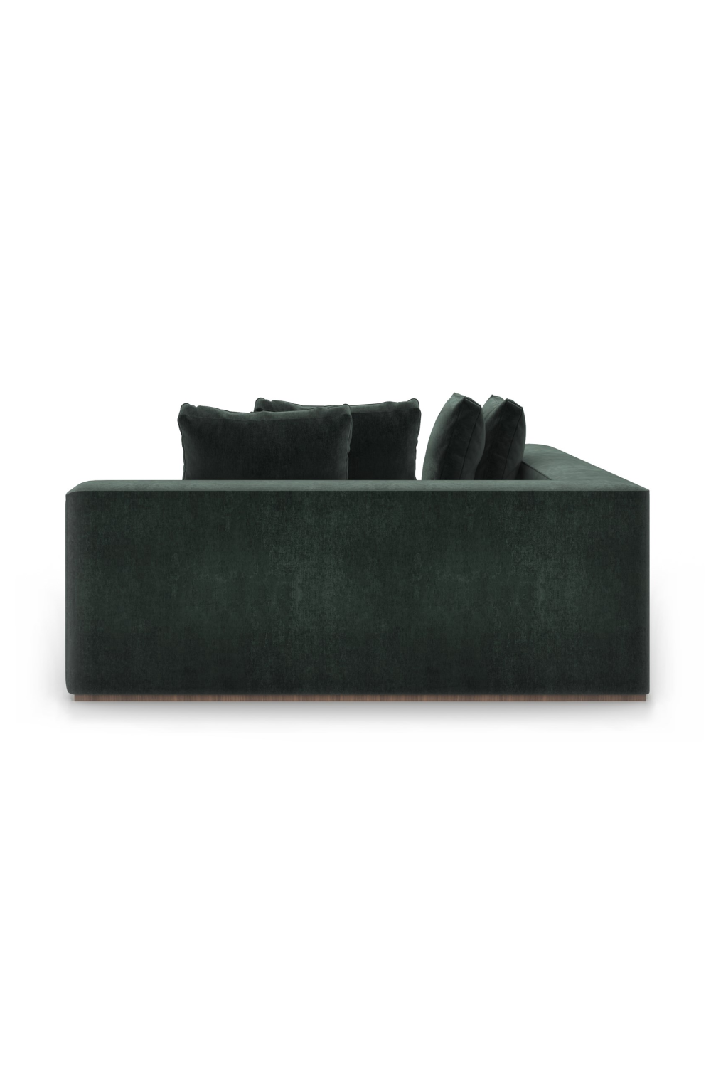 Czarna tapicerowana sofa modułowa | Caracole Bello | Caracole.eu.com