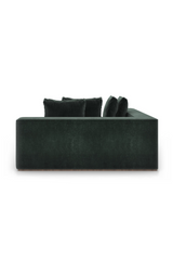 Czarna tapicerowana sofa modułowa | Caracole Bello | Caracole.eu.com