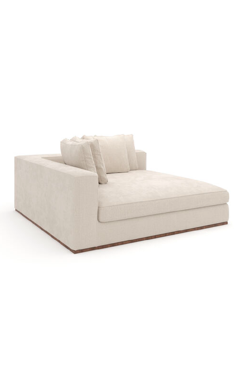 Biała tapicerowana sofa modułowa | Caracole Bello