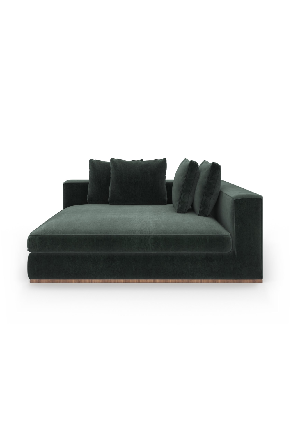 Czarna tapicerowana sofa modułowa | Caracole Bello | Caracole.eu.com
