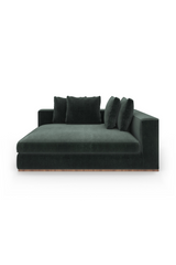 Czarna tapicerowana sofa modułowa | Caracole Bello | Caracole.eu.com