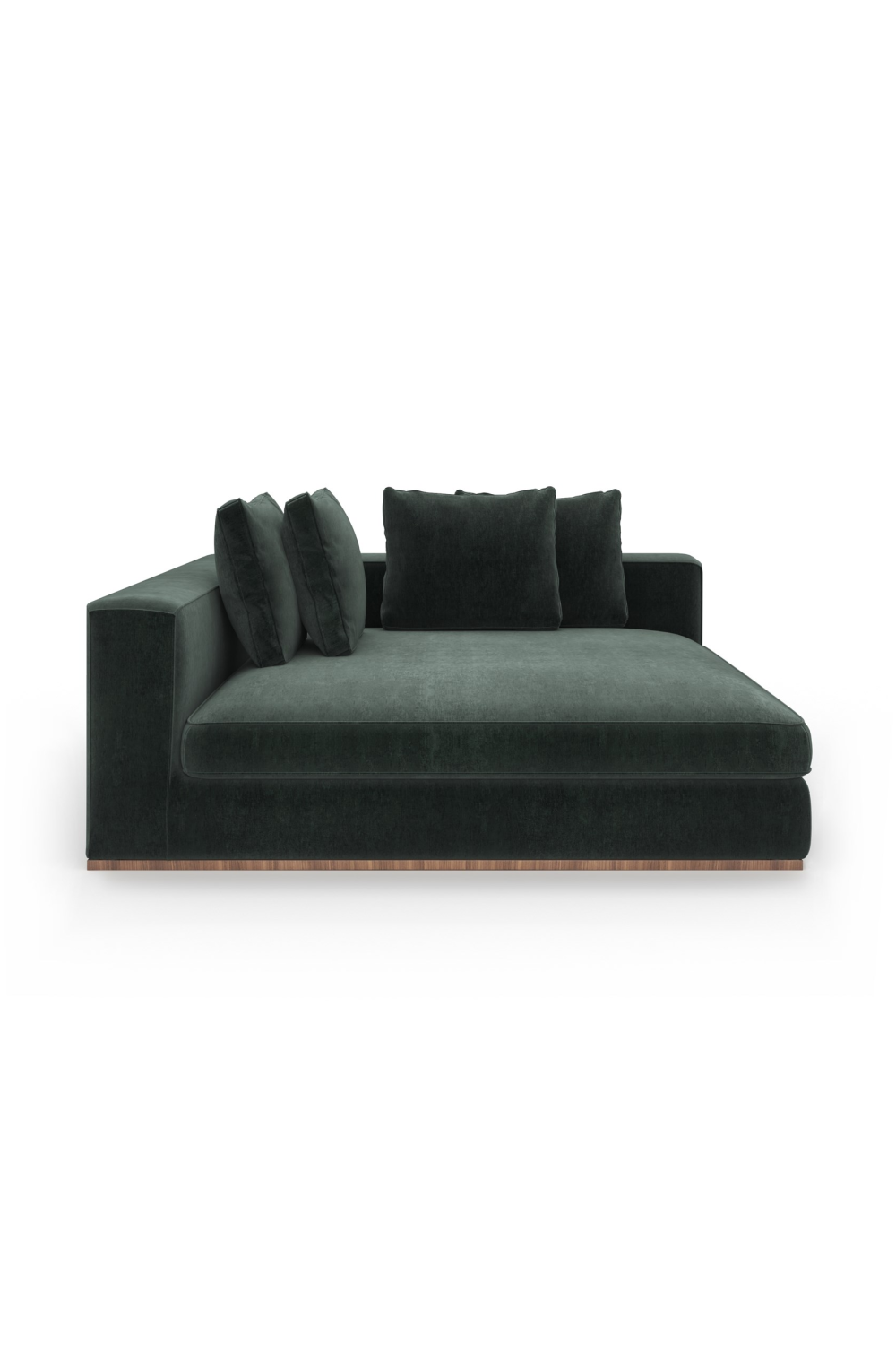 Czarna tapicerowana sofa modułowa | Caracole Bello | Caracole.eu.com