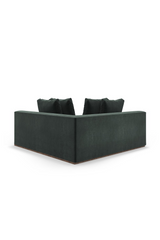 Czarna tapicerowana sofa modułowa | Caracole Bello | Caracole.eu.com
