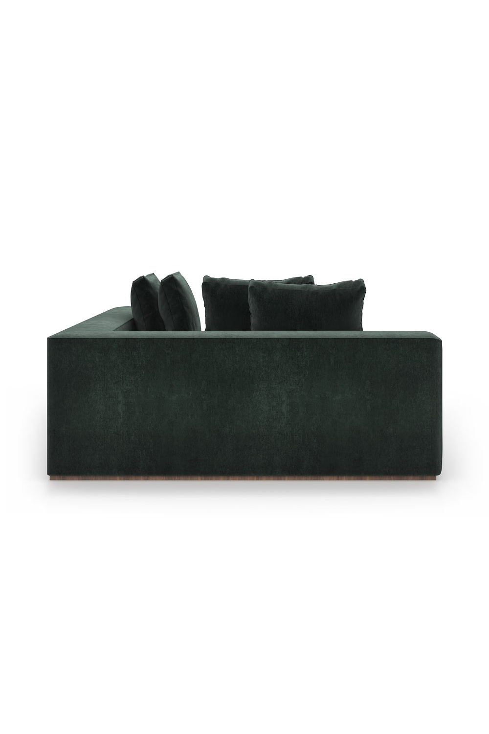 Czarna tapicerowana sofa modułowa | Caracole Bello