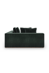 Czarna tapicerowana sofa modułowa | Caracole Bello