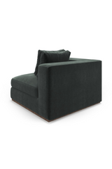 Czarna tapicerowana sofa modułowa | Caracole Bello | Caracole.eu.com