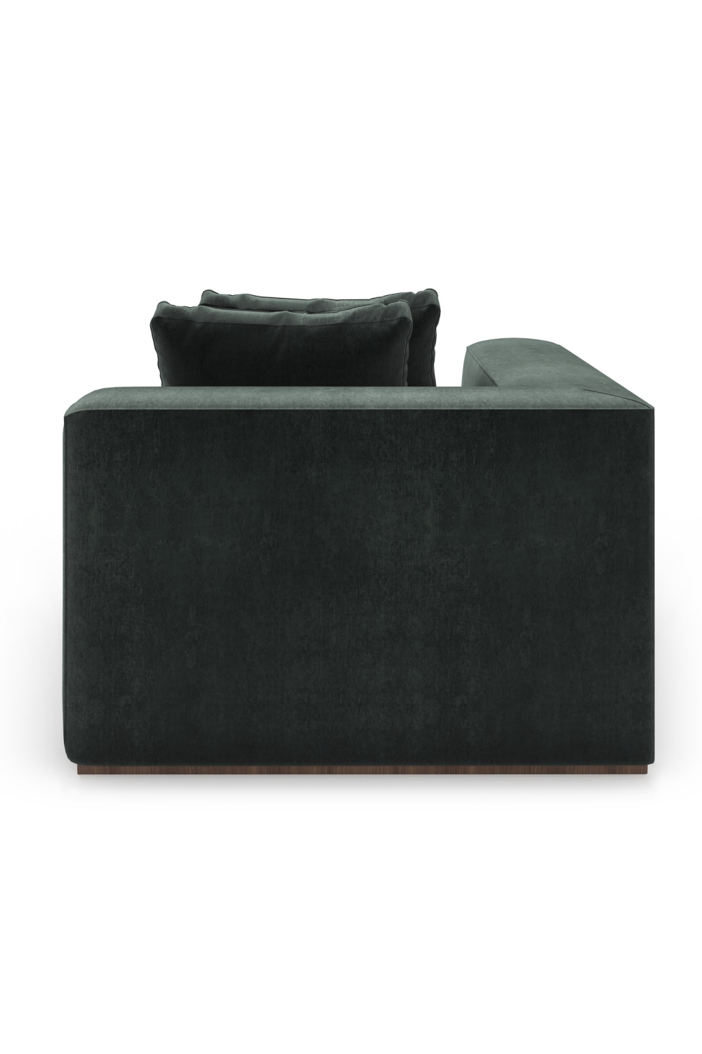 Czarna tapicerowana sofa modułowa | Caracole Bello | Caracole.eu.com