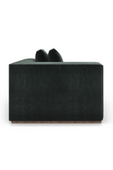 Czarna tapicerowana sofa modułowa | Caracole Bello | Caracole.eu.com