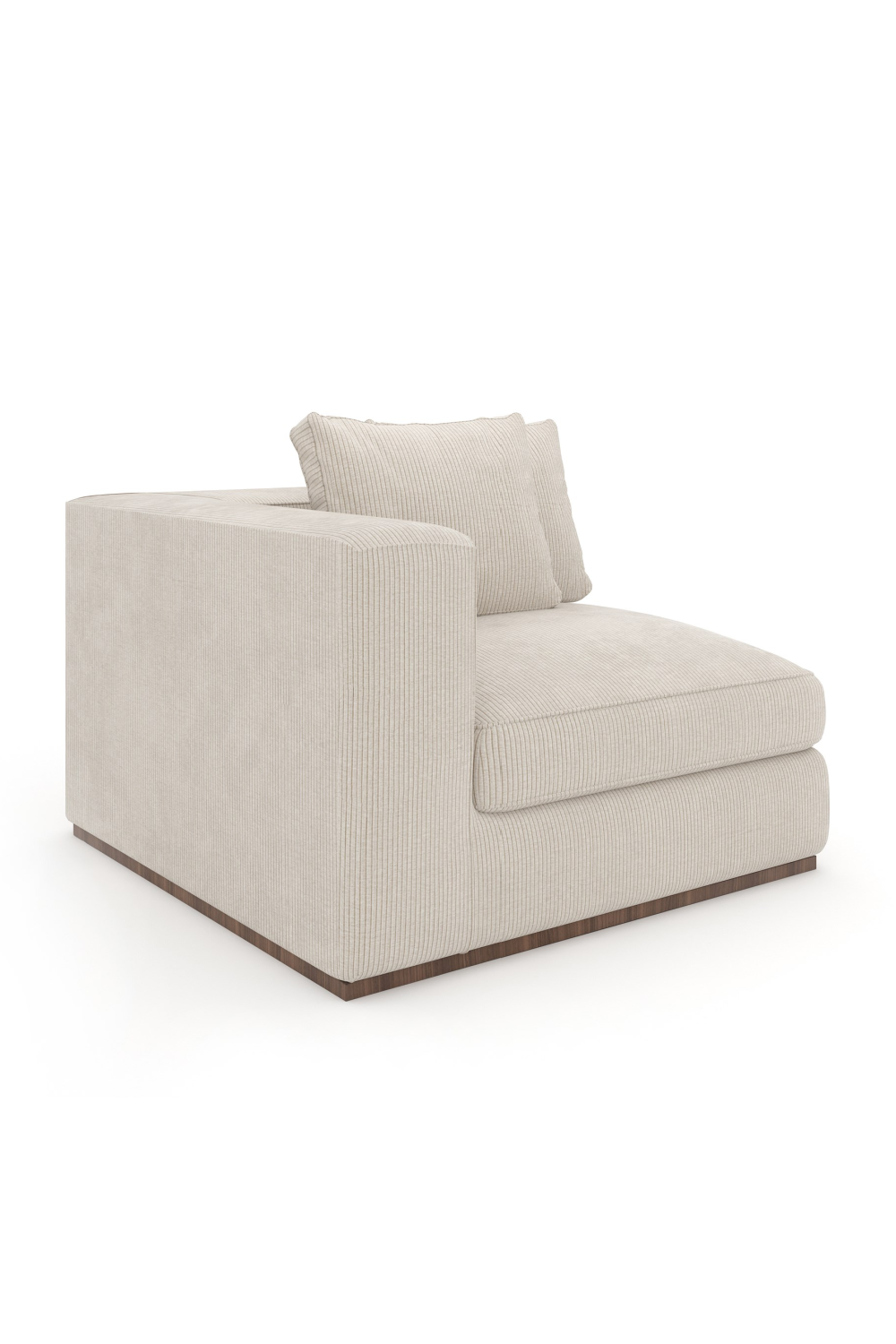 Biała tapicerowana sofa modułowa | Caracole Bello