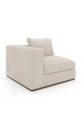 Biała tapicerowana sofa modułowa | Caracole Bello