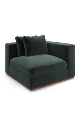 Czarna tapicerowana sofa modułowa | Caracole Bello | Caracole.eu.com