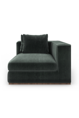 Czarna tapicerowana sofa modułowa | Caracole Bello | Caracole.eu.com