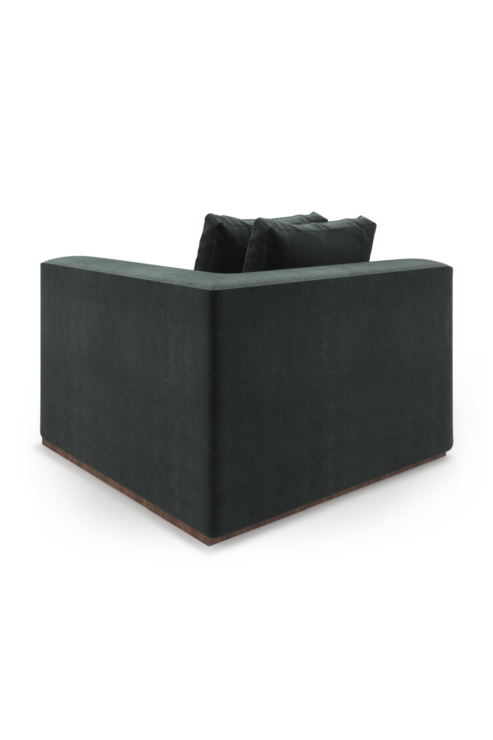 Czarna tapicerowana sofa modułowa | Caracole Bello | Caracole.eu.com