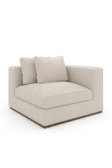 Biała tapicerowana sofa modułowa | Caracole Bello