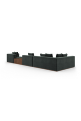 Czarna sofa modułowa z szezlongiem | Caracole Bello | Caracole.eu.com