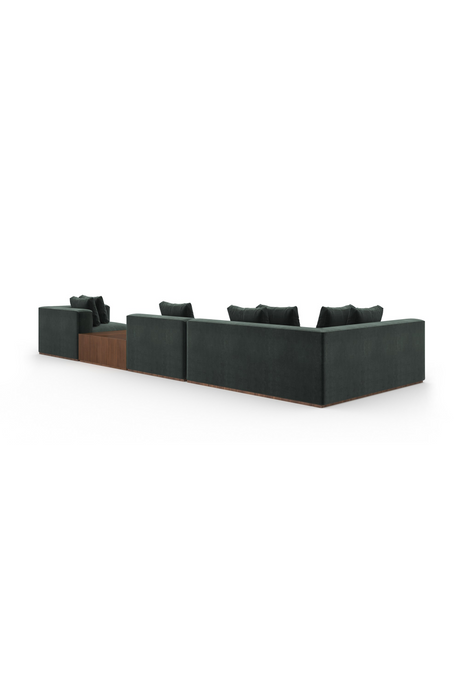 Czarna sofa modułowa z szezlongiem | Caracole Bello | Caracole.eu.com