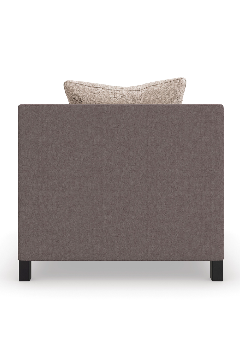Brązowy tapicerowany fotel modułowy | Caracole Tuxedo | Caracole.eu.com