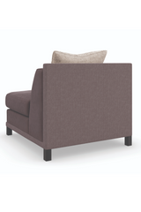 Brązowy tapicerowany fotel modułowy | Caracole Tuxedo | Caracole.eu.com