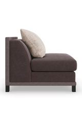 Brązowy tapicerowany fotel modułowy | Caracole Tuxedo | Caracole.eu.com