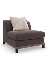 Brązowy tapicerowany fotel modułowy | Caracole Tuxedo | Caracole.eu.com