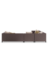 Brązowy tapicerowany fotel modułowy | Caracole Tuxedo | Caracole.eu.com