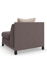 Brązowy tapicerowany fotel modułowy | Caracole Tuxedo | Caracole.eu.com